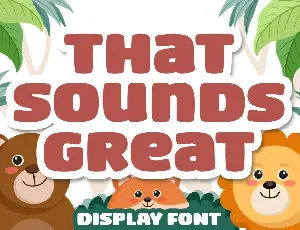 That Sounds Great font