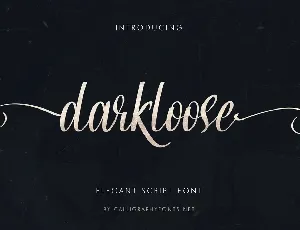 Darkloose font