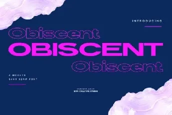 Obiscent font