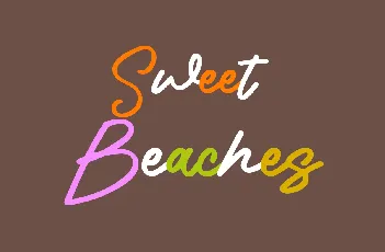 Sweet Beaches font