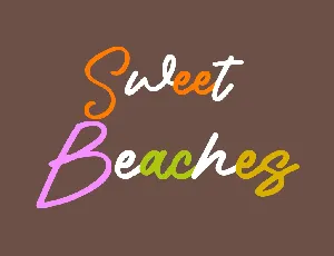 Sweet Beaches font