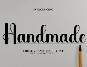 Handmade Script Typeface font