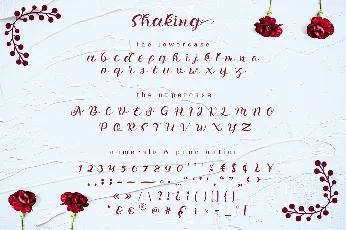 Shaking font