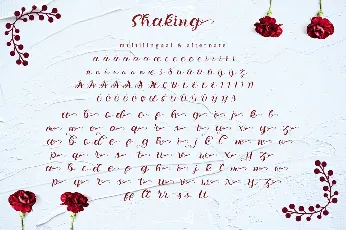 Shaking font