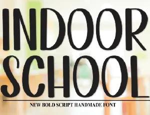 Indoor School Display font