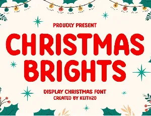 Christmas Brights font
