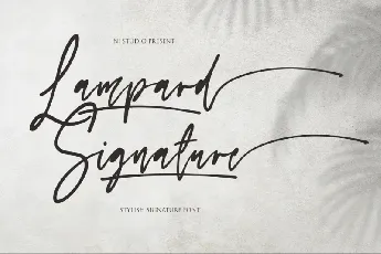 Lampard Signature font