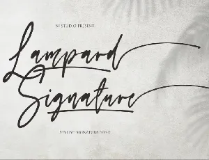 Lampard Signature font