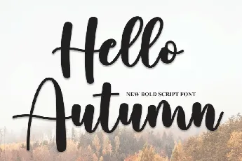 Hello Autumn Script font