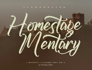 Homestage Mentary font