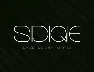 Sidiqie Display font