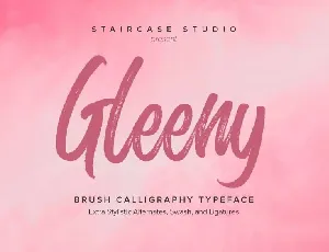 Glenny Brush font