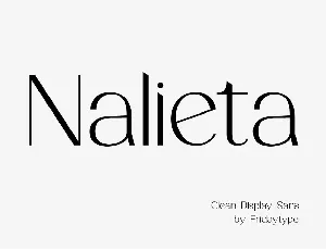 Nalieta font