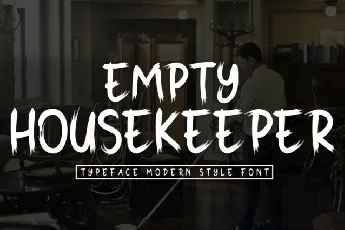 Empty Housekeeper Brush font