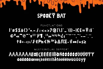 Spooky Bat font