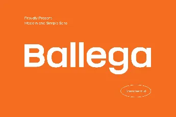 Ballega font