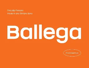 Ballega font