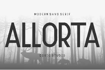 Allorta Demo font