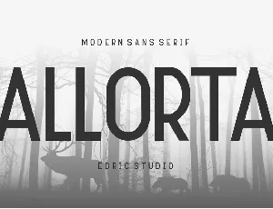 Allorta Demo font