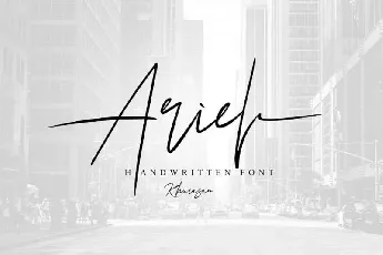 Ariel Signature Free font