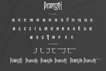 Peanuth Demo font