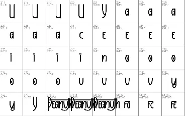 Peanuth Demo font