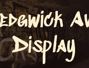 Sedgwick Ave Display font