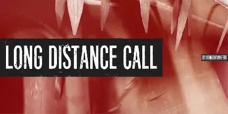 Long distance call font