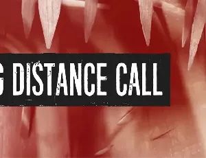 Long distance call font