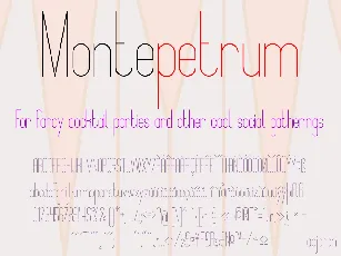 Montepetrum font