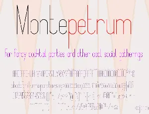 Montepetrum font