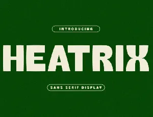 Heatrix font