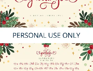 Greetings font