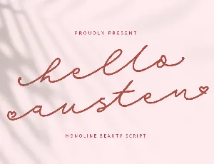 Hello Austen font