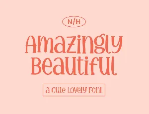 Amazingly Beautiful font