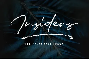 Insiders Brush font