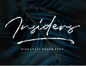 Insiders Brush font