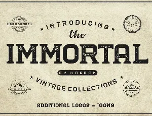 The Immortal Vintage font