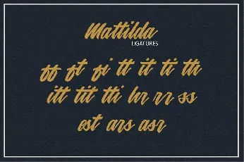 Mattilda Script font