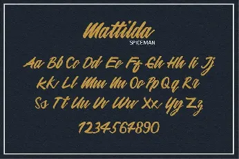 Mattilda Script font