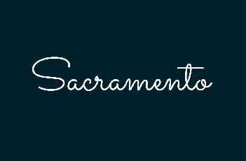 Sacramento font