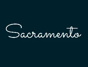 Sacramento font