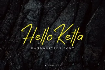 Hello Ketta font