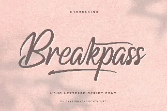 Breakpass font