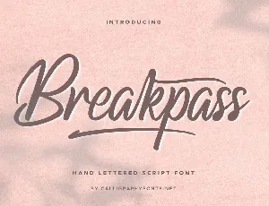 Breakpass font