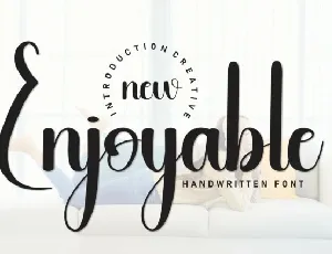 Enjoyable Script font