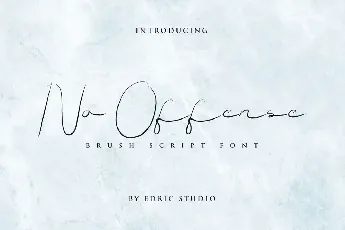 No Offense Demo font