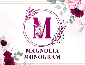 MAGNOLIA MONOGRAM font