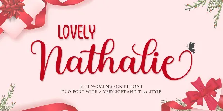 Lovely Nathalie Script font