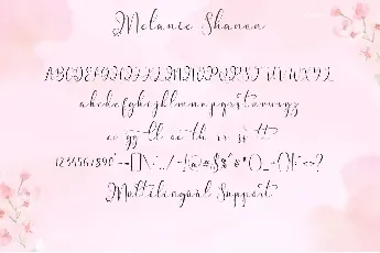 Melanie Shanon font